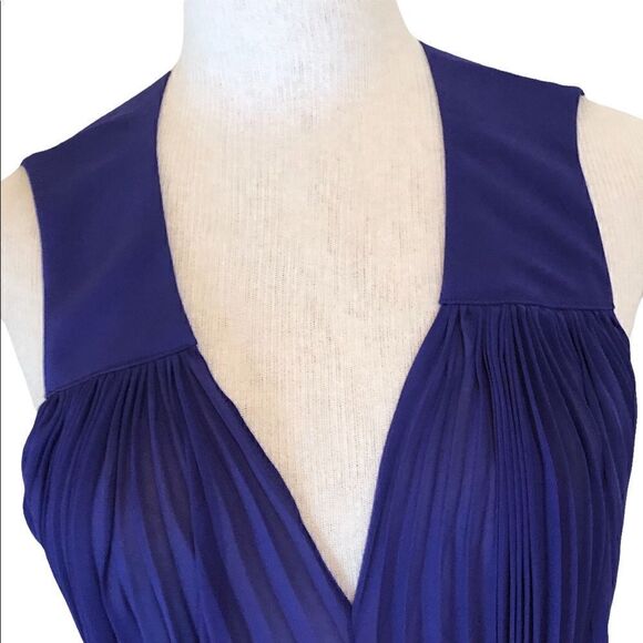 Brilliant purple dress with matching dyed to match slip - Picture 3 of 4